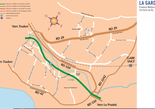 plan vélo La Garde - plan vélo La Garde