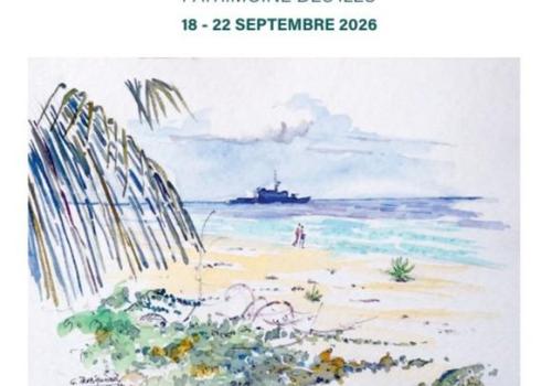 12ᵉ rencontres de Port-cros ... à Hyères - Balade dans la vieille ville_Hyères - Aquarelle de Georges Prud’homme, «Juan de Nova 1991