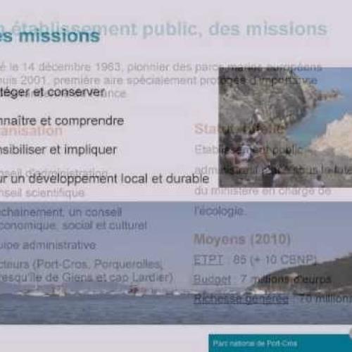 Les missions du parc national de Port-Cros - (janvier 2012)