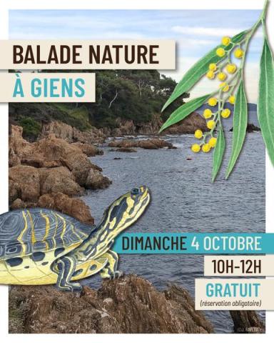 Affiche Balade nature à Giens - Balade nature à Giens - Faune et flore d'ici... et d'ailleurs_Hyères