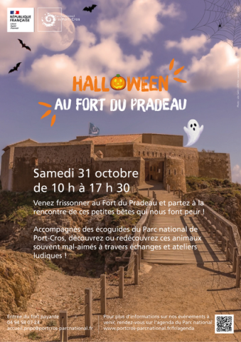 Affiche Halloween au Fort du Pradeau - Affiche pour Halloween