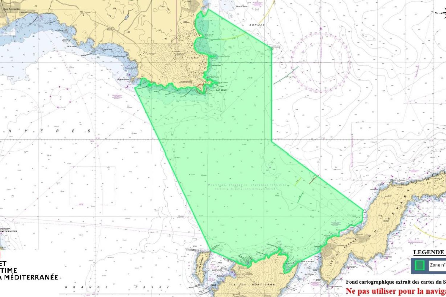 Annex II - Zone n°2, entre le cap Bénat et les îles de Port-Cros et du Levant, délimitée 