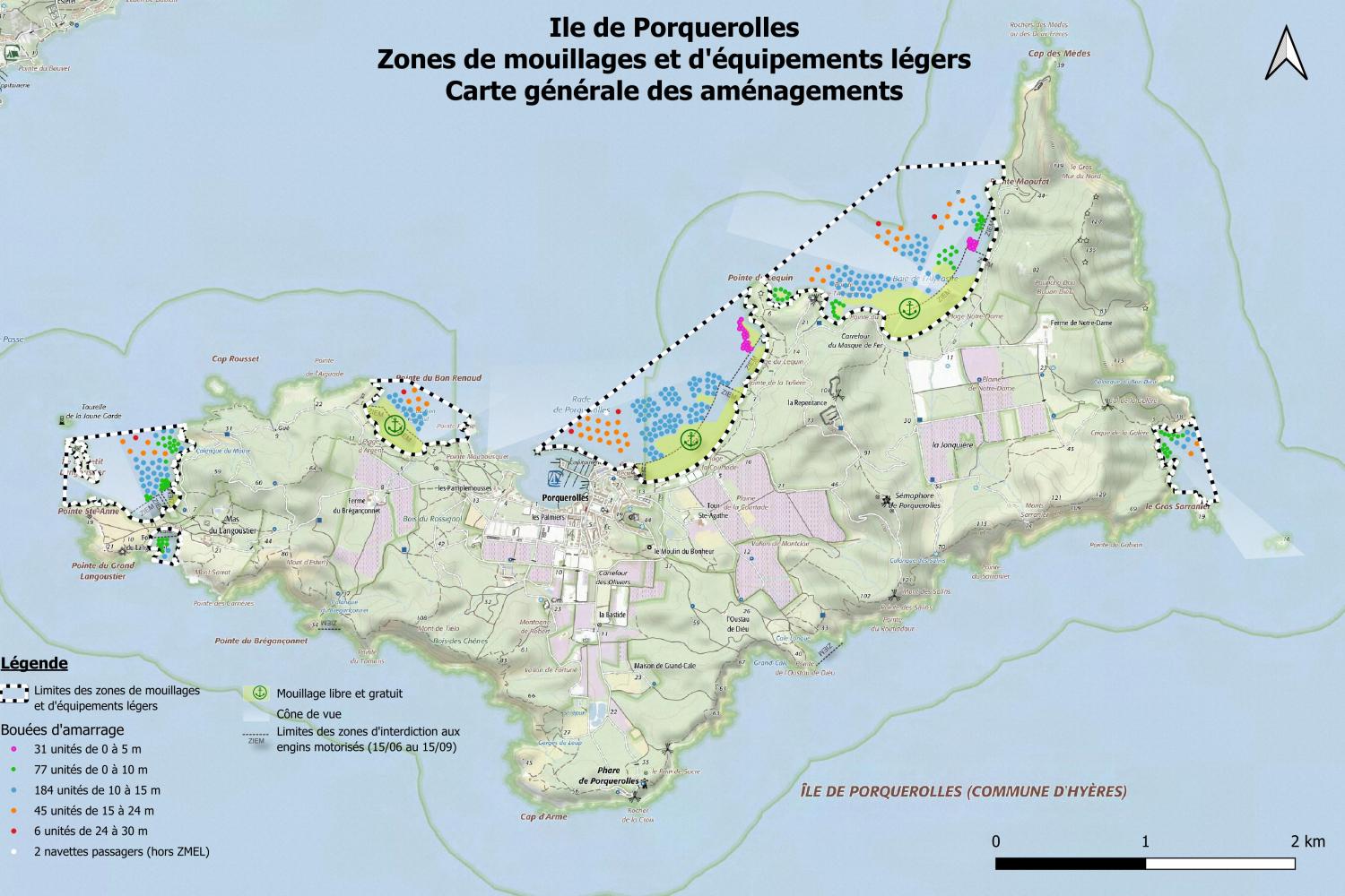 Carte générale des aménagements