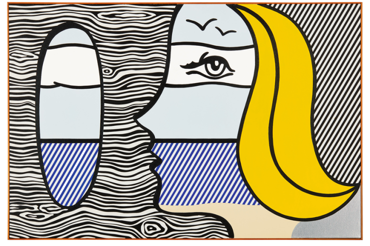 ROY LICHTENSTEIN Landscape, 1977 Huile et magna sur toile - 101,6 x 152,4 cm Collection Carmignac © Estate of Roy Lichtenstein New York / Adagp, Paris, 2022 - ROY LICHTENSTEIN Landscape, 1977 Huile et magna sur toile - 101,6 x 152,4 cm Collection Carmignac © Estate of Roy Lichtenstein New York / Adagp, Paris, 2022