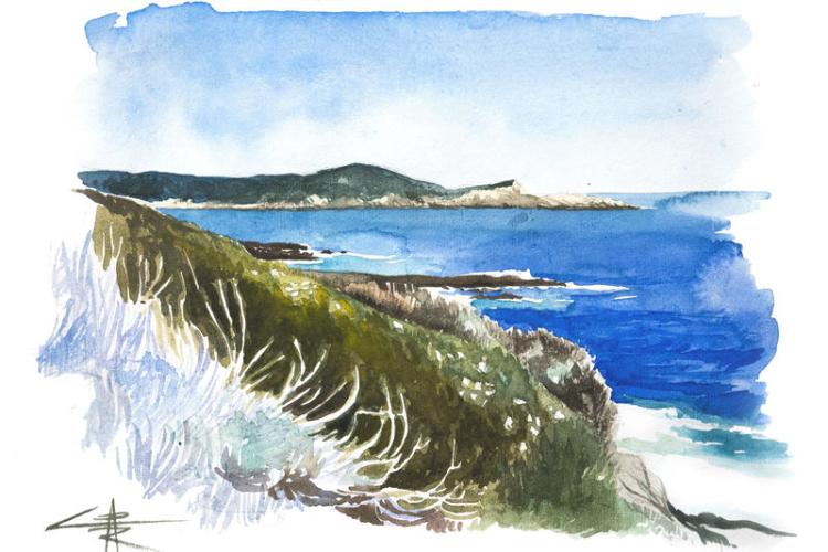 Aquarelle de Port-Cros