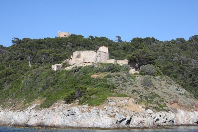 Affiches des forts - Les forts du Moulin et de l'Estissac vus du bateau