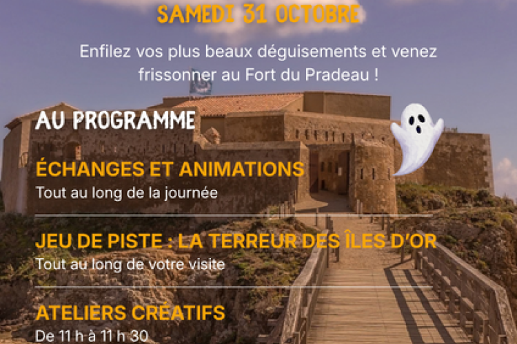 Halloween au Fort du Pradeau_Hyères - Affiche pour Halloween au Fort du Pradeau